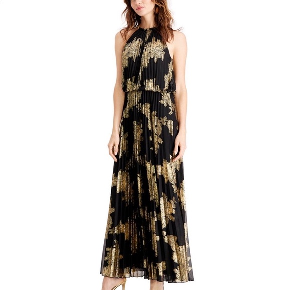 msk black and gold dress